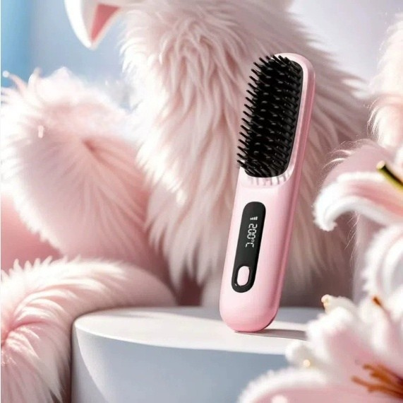 Brosse chauffante sans fil Minuteliss™ – 2-en-1 lissante & courbante
